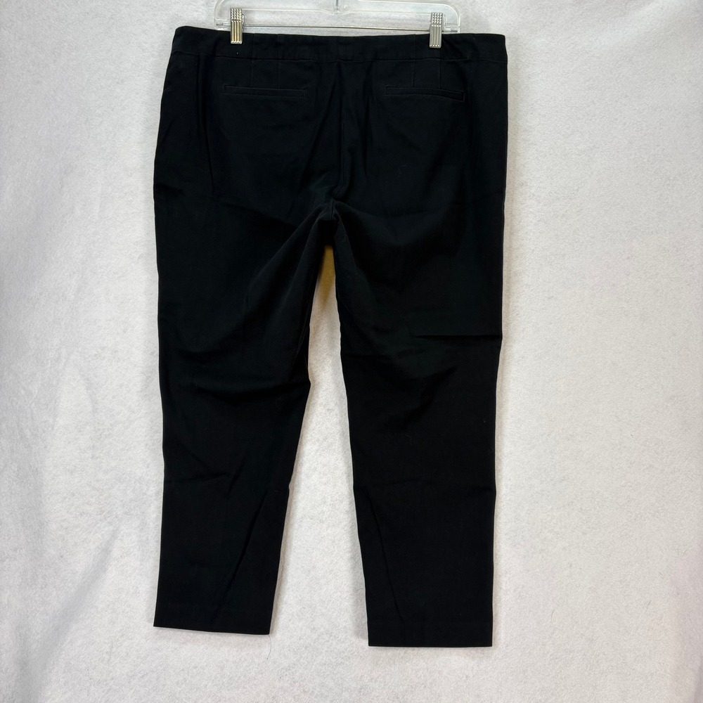 J. Jill Women's Sz 18 Black Premium BiStretch Pants Flat Front Career Casual - Picture 2 of 7